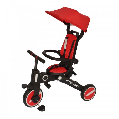 River Baby Foldable 360 Kids Tricycle - Red / Blue | 18 - 60 months | up to 20kg | 1 year warranty